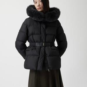 [쥬크]시그니쳐 슬림핏 벨티드 퍼후드 구스 다운 Z254PSG1186