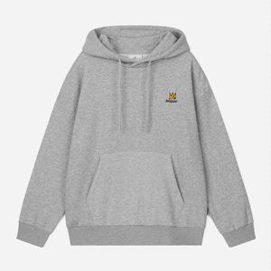 [클라이드]유니 레터링 자수 기모 후드티 FPDTS488U