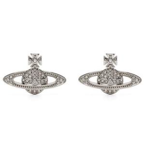 24FW 비비안웨스트우드 미니 바스 릴리프 귀걸이 실버 62020033 02P116