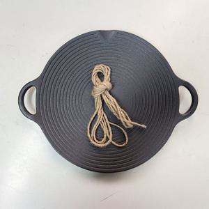 캠핑문 패턴 논스틱 주철 그리들 35cm