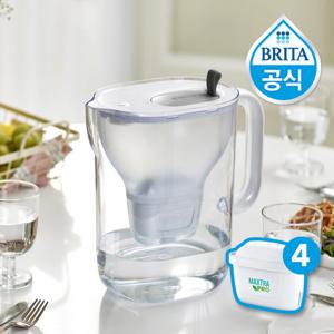 브리타 정수기 스타일XL 3.6L 그레이 + 총필터 4입