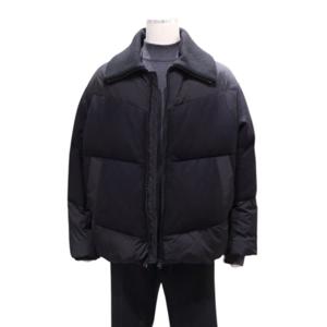 [레노마캐주얼]F/W 블랙 세미 오버핏 구스다운  패딩 점퍼 RPDMBU52A