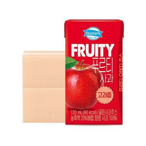 [동원]덴마크 푸르티 사과 설탕무첨가 고과즙 주스 120ml 48팩