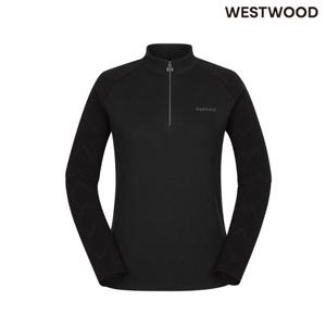 [웨스트우드]여성 겨울 자가드 소매 기모티셔츠 WM4WCTS322