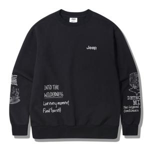 [지프]남여공용) 소매 레터링 맨투맨 긴팔 티셔츠 JQ4TSU828