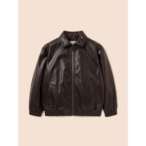 [빈폴키즈] 가죽 점퍼  브라운 (BI6139U02D)