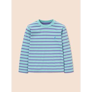 [빈폴키즈] [Essential] 스트라이프 긴소매 티셔츠  라이트 그린 (BI6141UE3L)