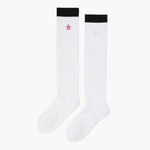 [먼싱웨어]여성 베이직 니삭스 화이트 MR122LSO11