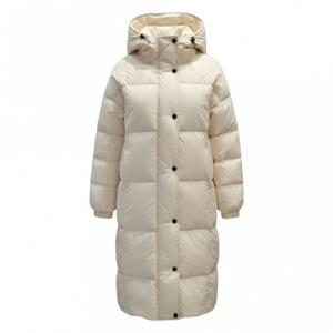 [페이지플린]후드넥 덕다운 롱 패딩 점퍼 F5DPD501