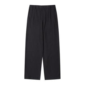 [커스텀멜로우]블랙 릴렉스드 핏 플리츠 팬츠 CWPAM25433BKX