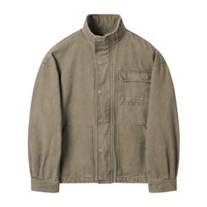 [커스텀멜로우]베이지 옥스포드 코튼 다이드 자켓 CWUAM25382BEX