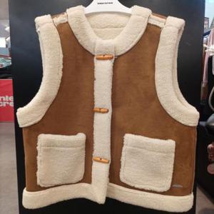 인터크루 HC03 무스탕 배색 베스트 ITZ4VO51AMD