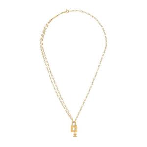 셀린느 트리옹프 락 목걸이 골드 피니시 브라스 461HH6BRA.35OR