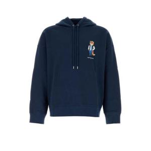 25FW 메종키츠네 드레스드 폭스 오버사이즈 후드 티셔츠 PM00707KM03400329 FRENCH NAVY D