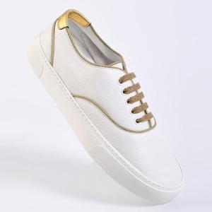 생로랑 베니스 남성 스니커즈 화이트+골드 584861 1KV10 9259