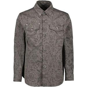 VERSACE 베르사체 Barocco Jacquard Gabardine Overshirt (1008738 1A113792BO70 2BO70)