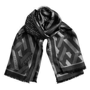 베르사체 라 그레카 기하학 패턴 숄 스카프 1001599 1A06384 5B050