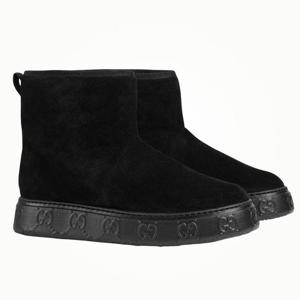 풀구성품 구찌 앵클 어그 부츠 블랙 771135