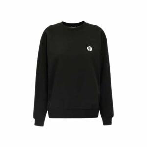 겐조 보크 플라워 자수 맨투맨 블랙 여성 FF5 2SW180 4MF 99J