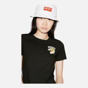 (여성) 겐조 23FW 체스트 타이거 패치 블랙 티셔츠 FD62TS0834SO 99J