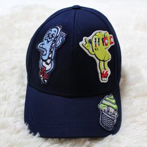 겐조 다크네이비 아이스크림 패치 아이콘 볼캡 모자