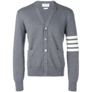 톰브라운 코튼 밀라노 스티치 4바 V넥 가디건 MKC171A00219 035