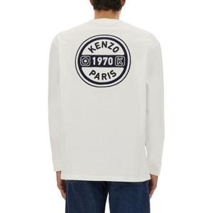 25FW 겐조 긴팔 티셔츠 FF65TL3504SI02 WHITE DOM