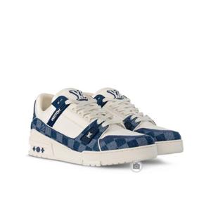 루이비통 스니커즈 남성용 LV 트레이너 다미에블루 1ACPRY