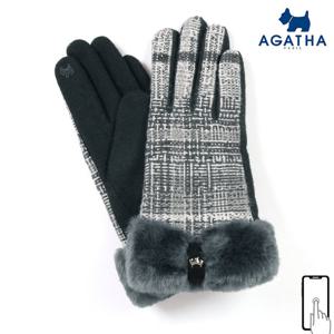 아가타 여성용 손목 퍼 모직장갑 WAGW1751