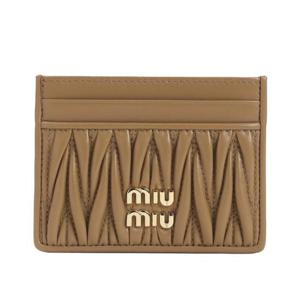 미우미우 마테라쎄 나파 가죽 카드 홀더 5MC076 AFPP F098L
