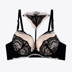 [섹시쿠키]라비앙 블랙 초커 브라 오일몰드 SCWBA701