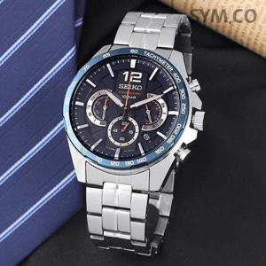세이코 SSB345P1 크로노그래피 에센셜 100미터방수 비즈니스 쿼츠 남자 메탈 시계 d