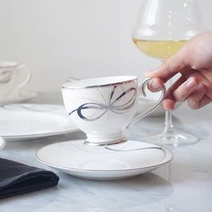 [한국도자기]실버리본 커피잔세트 4p