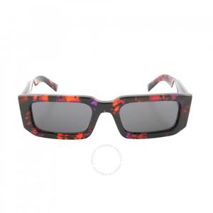 프라다 그레이 렉탱귤러 남성용 선글라스 PR 06YS 06V5S0 53