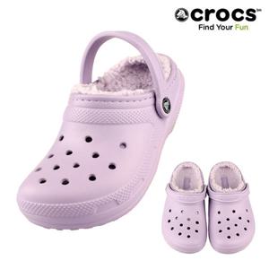 크록스 매장판 당일발송 클래식 라인드 클로그 털신 203591-50P