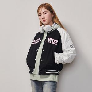 [에꼴리에] 여자 봄이월 칼라레터링스포티 야구점퍼(25A1152)