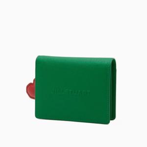[질스튜어트] 그린 소가죽 2단 반지갑 JAWA5E303E2