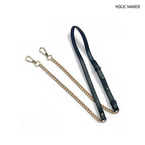 홀릭메이커 여자 스트랩 HREB151 소가죽 체인 장식 끈