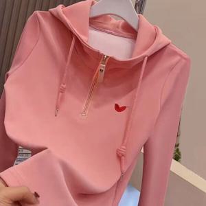 [베나프]러브 하트 후드 반집업_BJ1LT027