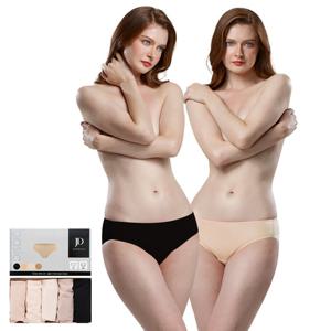 제임스딘 여성 폴리 스판 요일 미디 헴팬티 5매입 QFJ0855