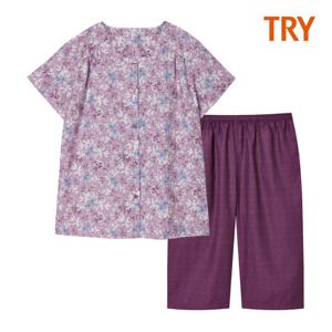 [트라이] 여성 반팔 인견 파자마 J21