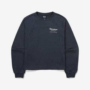 [휠라] 정상* 69,000원 세미 크롭 스몰 그래픽 맨투맨(FS2POG3152F_IDO)