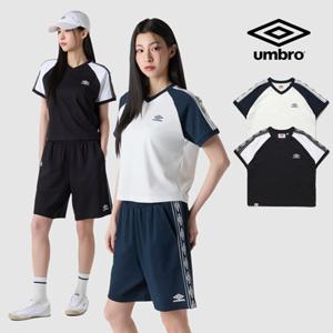 [엄브로] HBL OG 사이드다이아 우먼스 브이넥 반팔 티셔츠 UQ322CRS81