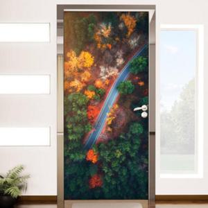 아트박스/꾸밈 cr448-단풍나무숲길_현관문시트지