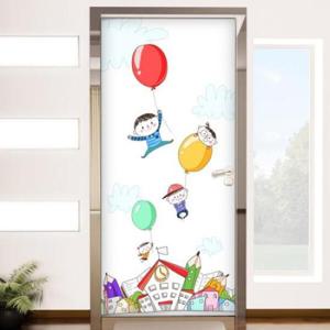 아트박스/꾸밈 ir147-풍선과아이들_현관문시트지