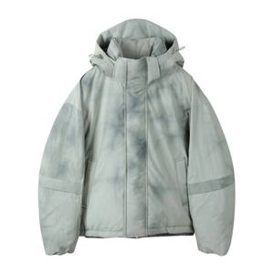 [커스텀멜로우]그레이 다이드 다운 푸퍼 자켓 CQUAW24812GYX