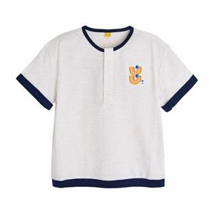 [모이몰른]아동티셔츠 린넨아플리케반팔티셔츠 M252TSG07P