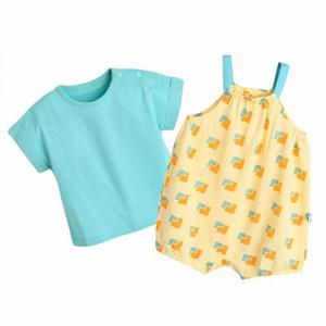 [모이몰른]신생아우주복 햄릿인견메쉬반팔우주복세트 M252UUN11P