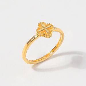 24K 순금 반지 슬림 클로버 플라워 1.875g