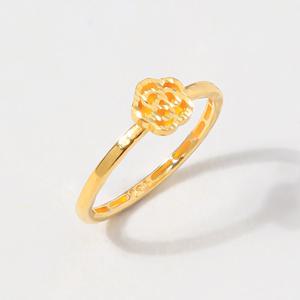 24K 순금 반지 슬림 컷팅 장미 1.875g